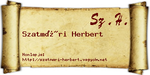 Szatmári Herbert névjegykártya